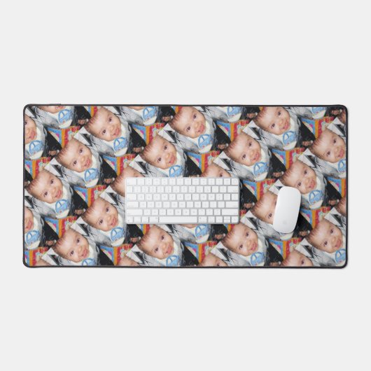 おカスタマイズ客様の写真パターン デスクマット (キーボード&マウス)