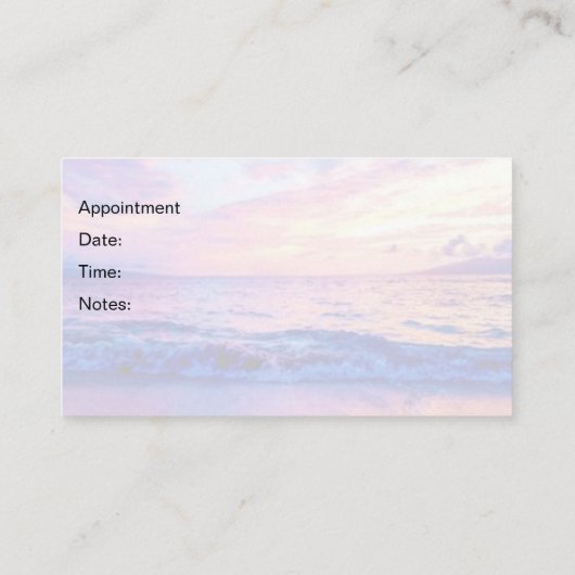 おカスタマイズ客様の名刺マウイサンセット 名刺 (裏面)