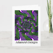 おカスタマイズ客様の折り畳み式あいさつカードのデザイン カード (正面)