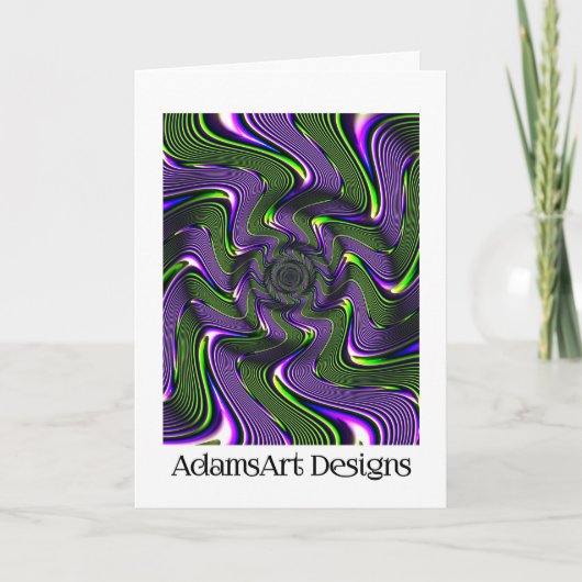 おカスタマイズ客様の折り畳み式あいさつカードのデザイン カード (正面)