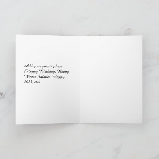 おカスタマイズ客様の折り畳み式あいさつカードのデザイン カード (内部)