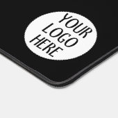 おカスタマイズ客様の白黒会社のロゴスローガン デスクマット (コーナー)
