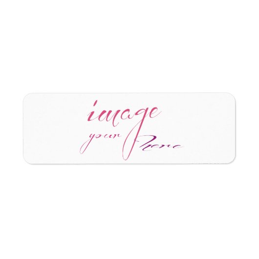 おカスタマイズ客様の8.5 x 11差出人住所ラベル ラベル (正面)