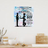 おカスタマイズ母さんへの贈り物、かわいい引用文が来る。 ポスター (キッチン)