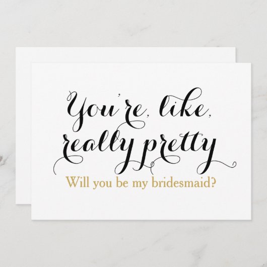 おカスタム前は俺の花嫁の娘のおもしろい結婚か 招待状 (正面/裏面)