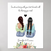 おカスタム友達のギフト最高の-引用文の選択 ポスター (正面)