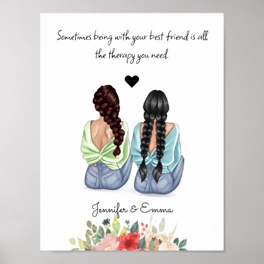 おカスタム友達のギフト最高の-引用文の選択 ポスター (正面)