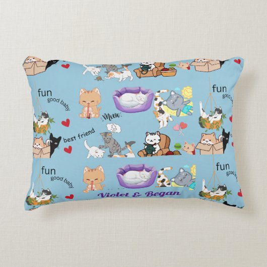 おカスタム子様の毛布Sherpa毛布 アクセントクッション (正面)