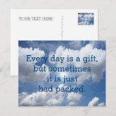 おカスタム客様のおもしろいことわざ ポストカード (正面/裏面)