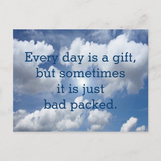 おカスタム客様のおもしろいことわざ ポストカード (正面)