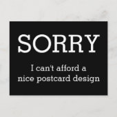 おカスタム客様のおもしろいことわざ ポストカード (正面)