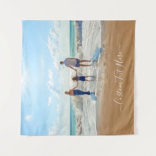 おカスタム客様のお気に入りの写真タペストリー文字 タペストリー (正面)