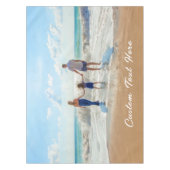 おカスタム客様のお気に入りの写真テーブルクロスと文字 テーブルクロス (正面)