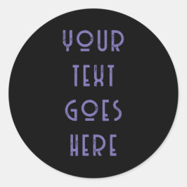 おカスタム客様のテキストを変更する個人文字 ラウンドシール