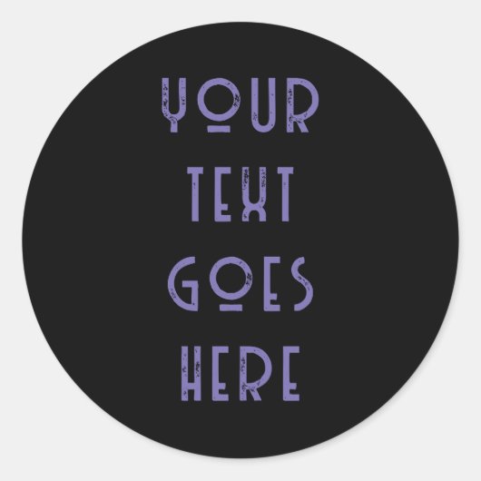 おカスタム客様のテキストを変更する個人文字 ラウンドシール (正面)
