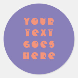 おカスタム客様のテキストを変更する個人文字 ラウンドシール