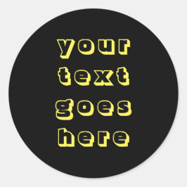 おカスタム客様のテキストを変更する個人文字 ラウンドシール