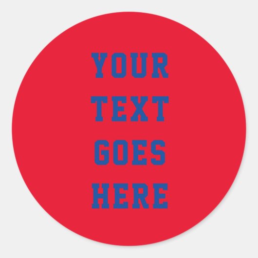 おカスタム客様のテキストを変更する個人文字 ラウンドシール (正面)