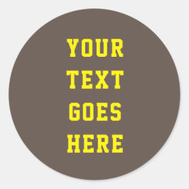 おカスタム客様のテキストを変更する個人文字 ラウンドシール
