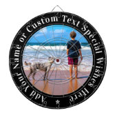 おカスタム客様のフォトダーツボードギフトと文字名 ダーツボード (正面)