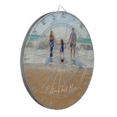 おカスタム客様のフォトダーツボードギフトと文字名 ダーツボード (正面左)