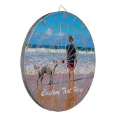 おカスタム客様のフォトダーツボードギフトと文字 ダーツボード (正面左)