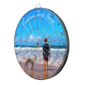 おカスタム客様のフォトダーツボードギフトと文字 ダーツボード (正面右)