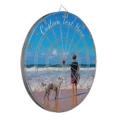 おカスタム客様のフォトダーツボードギフトと文字 ダーツボード (正面左)