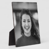 おカスタム客様のヴィンテージ写真を白黒で表示 フォトプラーク (側面)