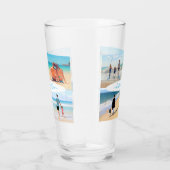 おカスタム客様の写真コラージュのガラスギフトと文字 タンブラーグラス (右)