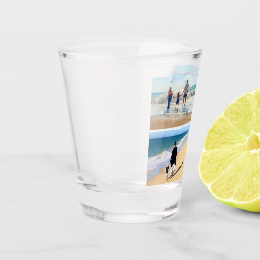 おカスタム客様の写真コラージュのショットグラスの贈り物 ショットグラス (左)
