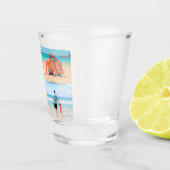 おカスタム客様の写真コラージュのショットグラスの贈り物 ショットグラス (右)