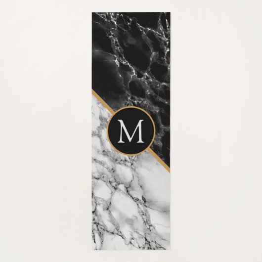 おカスタム客様の手紙モノグラムヨガマットギフト大理石 ヨガマット (裏面)