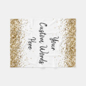 おカスタム客様の言葉をパーソナライズされた引用文 フリースブランケット (正面(横))