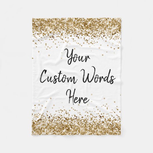 おカスタム客様の言葉をパーソナライズされた引用文 フリースブランケット (正面)