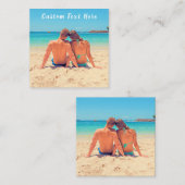 おカスタム客様自身のデザインで写真と文字カード ノートカード (正面/裏面)