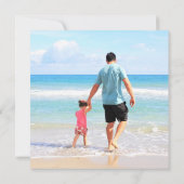 おカスタム客様自身のデザインで写真と文字カード ノートカード (裏面)