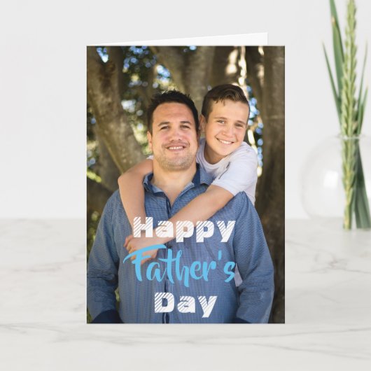 、おカスタム父様の日おめでとう。 カード (正面)