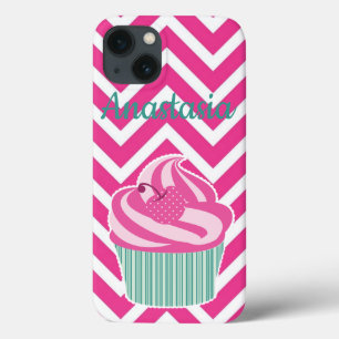 おカッコいい名前のピンクカップケーキ iPhone 13ケース
