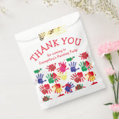 おカラフルし色彩の鮮やかさん手刷り フェイバーバッグ (封をした状態)