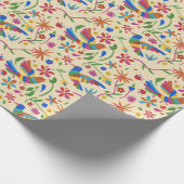 おカラフルとみ鳥花かわいい夏 ラッピングペーパー (角)
