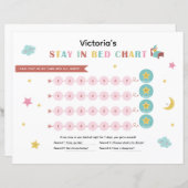 おカラフル子様のためのベッドの時間の表に滞在 (正面/裏面)