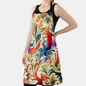 おカラフル富バードアート エプロン (インサイチュ)