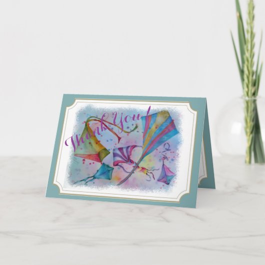 おカラフル礼を言う サンキューカード (正面)