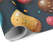 おカラフル菓子 ラッピングペーパー (ロールコーナー)