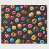 おカラフル菓子 ラッピングペーパー (フラット)