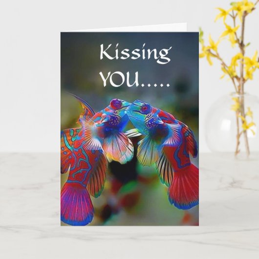 ***おキスをする前は私のお気に入りのすることだ カード (黄色い花)