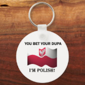 おクラシック前はダパを賭ける キーホルダー (正面)