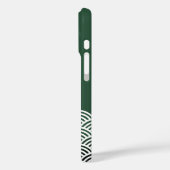 おクラシック名前日本の付き緑の波パターン Case-Mate iPhoneケース (裏面 / 左)