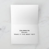 **おクラシック客様の誕生日クラシックの カード (内部)